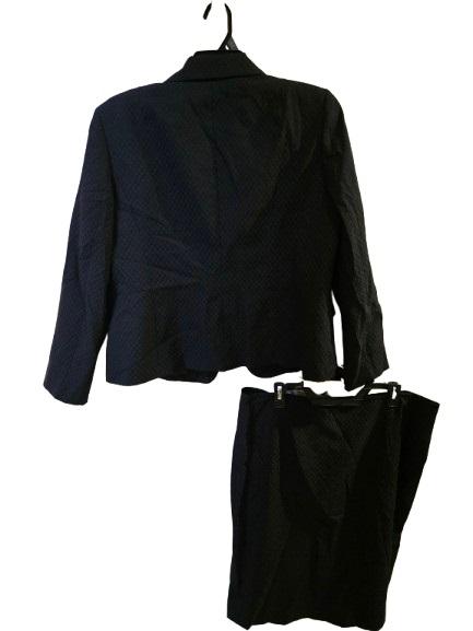 NWT Le Suit 16 Black 3 Button Jacket & Skirt 125402
