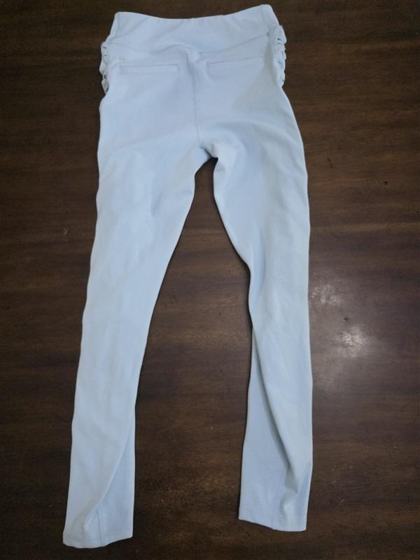 NWTD Thrive Societe S Blue Smocked 7/8 Leggings Athleisure Yoga Pants 125416