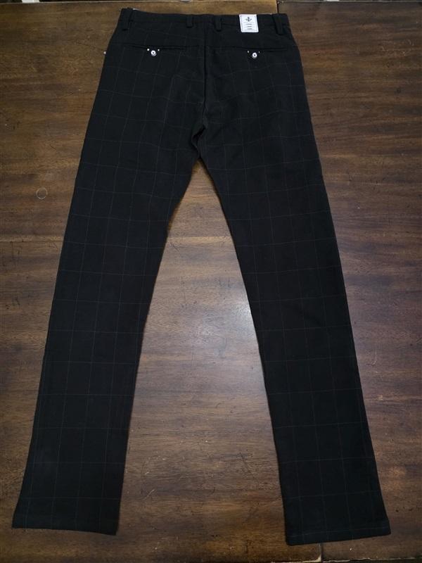 NWT Fodoee S Rive Gauche Cavalier Black Skinny Leg Trousers Pants Stretch 125420