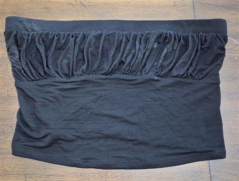 NWT Free People FP Beach M Black Tube Top Strapless Boho Casual Summer 125427