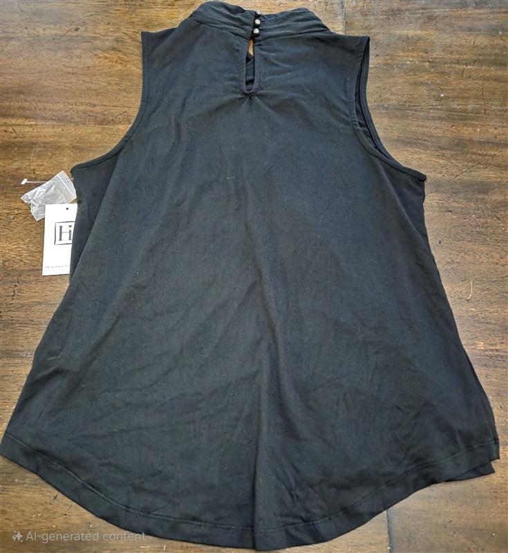 NWT Heather's Closet S Crossover Turtleneck Tank Top Stretch Casual 125428