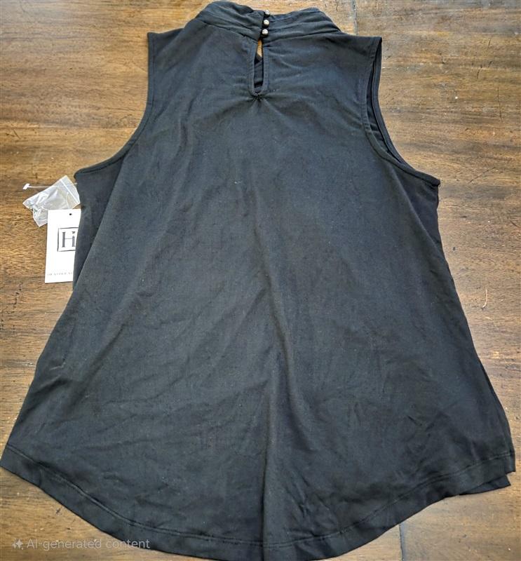 NWT Heather's Closet S Crossover Turtleneck Tank Top Stretch Casual 125428