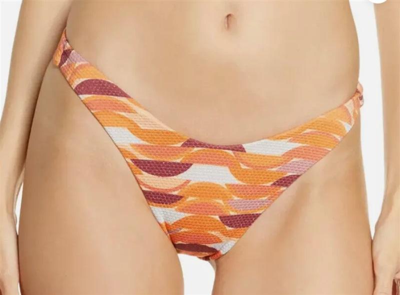 NWT L*Space M Camacho Bikini Bottom Full TWE Geometric Design 125457