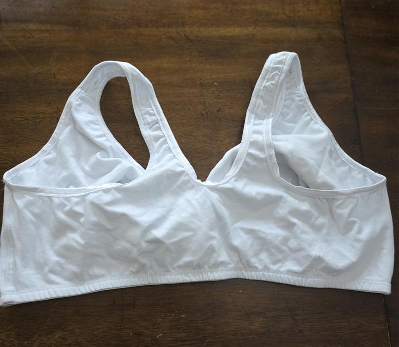 NWOT Valmont 48C Satin Trim Front Closure 45801 Soft Bra White 125462