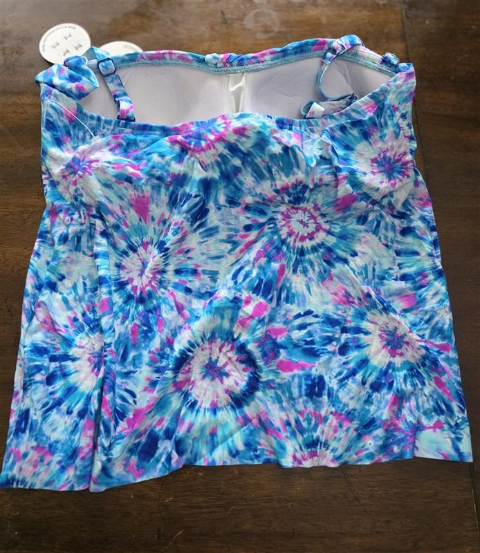 NWT Coco Reef 34C Contours Clarity Bra-Sized Bandeau Tankini Top 125472