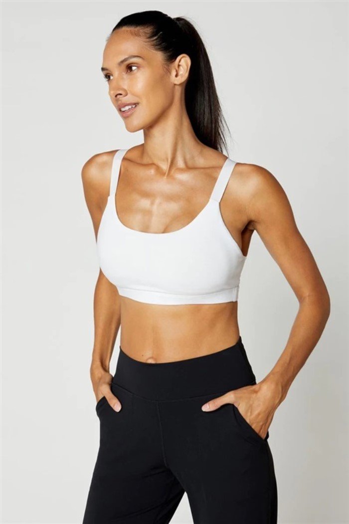 NWT MPG LG Advance Explore Recycled Cross Back Medium Support Sports Bra 125481