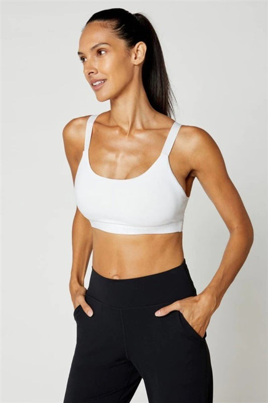 NWT MPG LG Advance Explore Recycled Cross Back Medium Support Sports Bra 125481