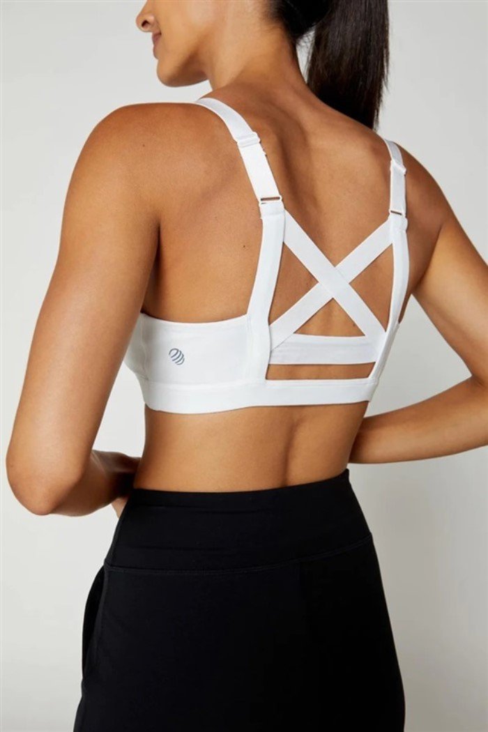 NWT MPG LG Advance Explore Recycled Cross Back Medium Support Sports Bra 125481