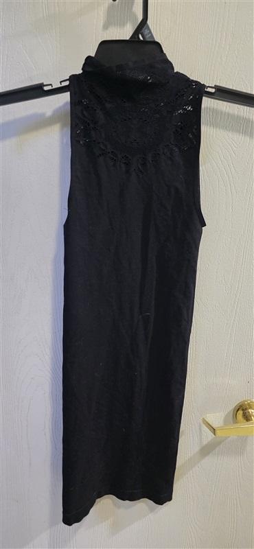 NWOT Last Tango S/M Mesh Lace High Neck Seamless Black Dress 125483