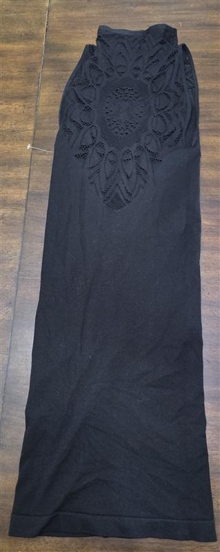 NWOT Last Tango S/M Mesh Lace High Neck Seamless Black Dress 125483