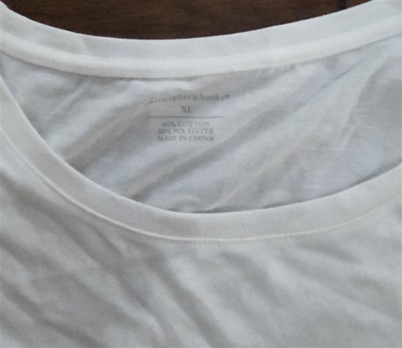 NWOT Christopher Banks XL Cotton Stretch Top Pocket T Shirt 125500