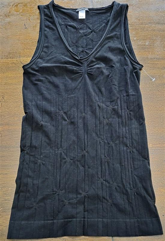 NWOT Last Tango M/L Seamless Tank Top Black Polka Dot 125511