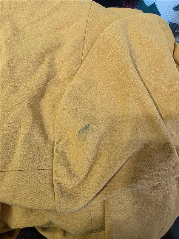 NWTD Evan-Picone 24W Elbow Sleeve Scuba Crepe Seamed Flare Dress Gold 125521