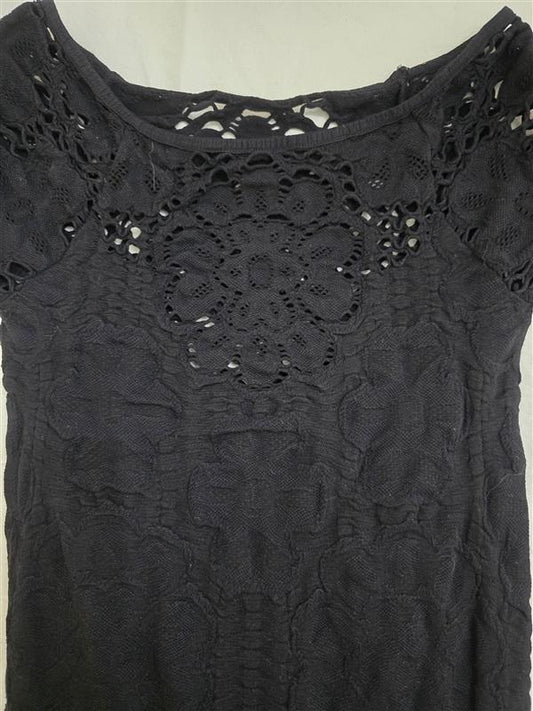 NWOT Last Tango S/M Mesh Lace Seamless Black Dress 125533