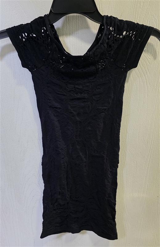 NWOT Last Tango S/M Mesh Lace Seamless Black Dress 125533