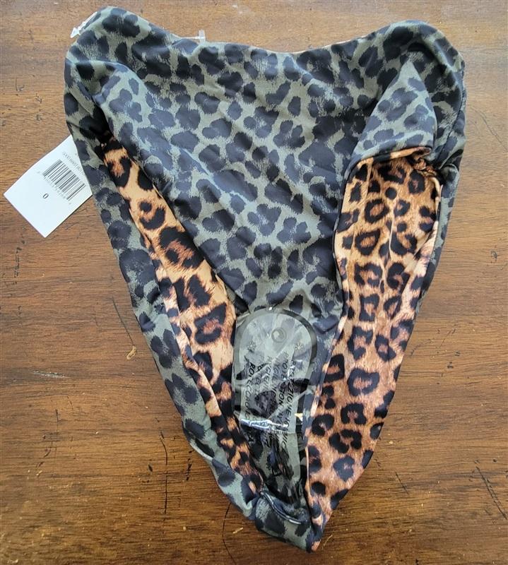 NWT Good American sz 3xl or 5 Leopard Reversible Swim Bikini Bottom 125550