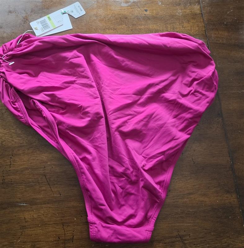 NWT Anne Cole 18W Convertible High Waist Shirred Swim Bottom Berry 125552