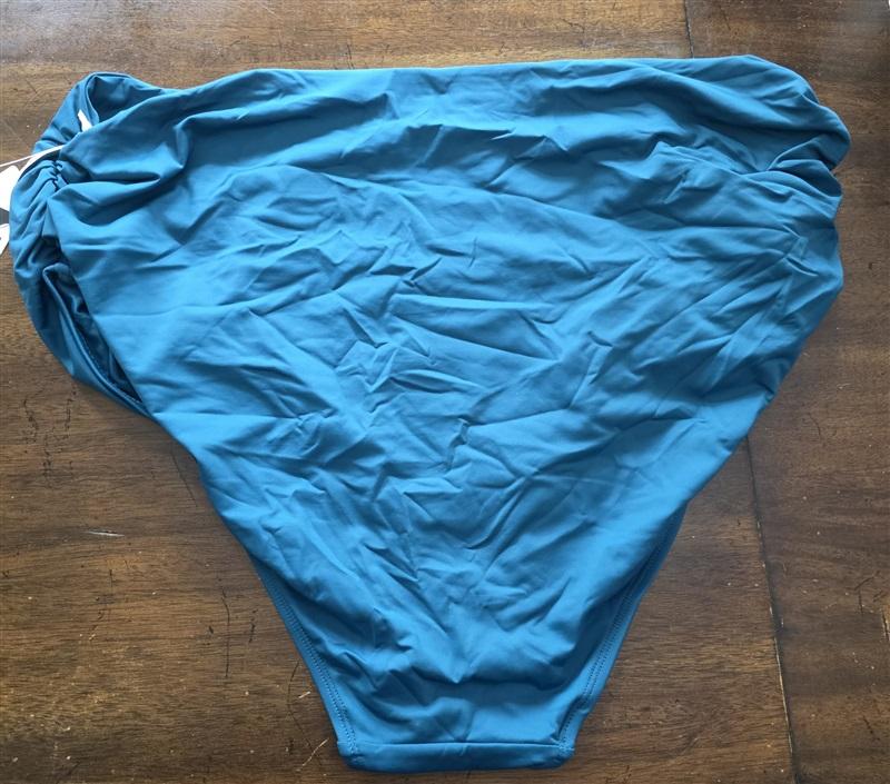 NWT Anne Cole 24W Convertible High Waist Shirred Swim Bottom BSBL Blue 125555