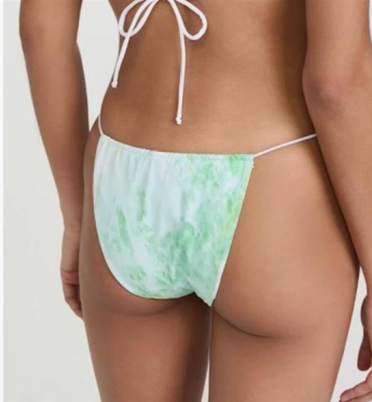 NWT Good American 2xl or 5 Green Marble String Bikini Bottom 125567