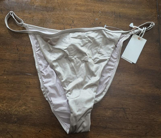 NWT Good American 3XL or 6 Perfect Fit Bikini Bottom Shiny Mink 125575
