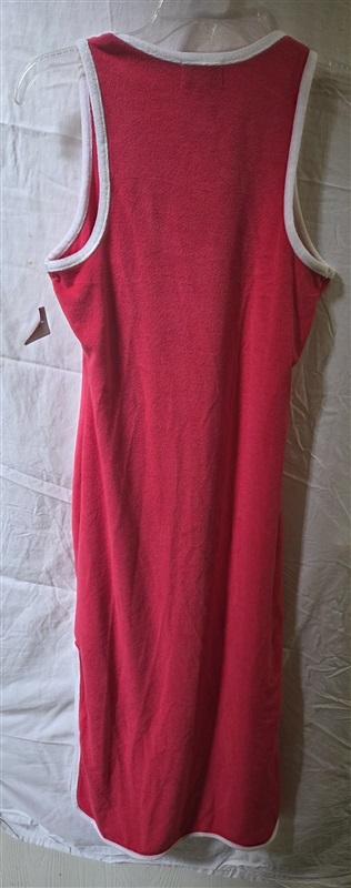 NWT Juicy Couture S Terry Cloth Swim Cover Up Midi T-shirt Dress Pink 125593