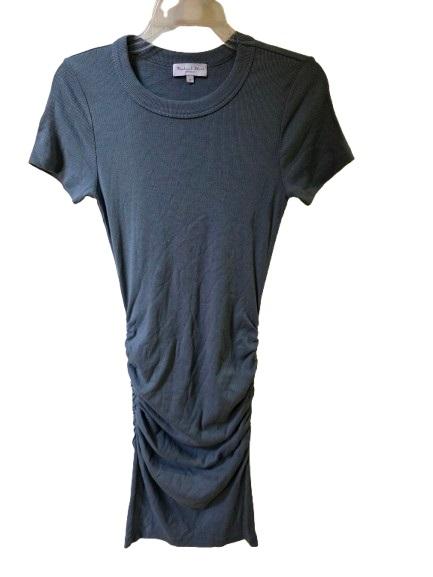 NWOT Michael Stars S Katie Ribbed Round Neck Tank Dress Moss Green 125604