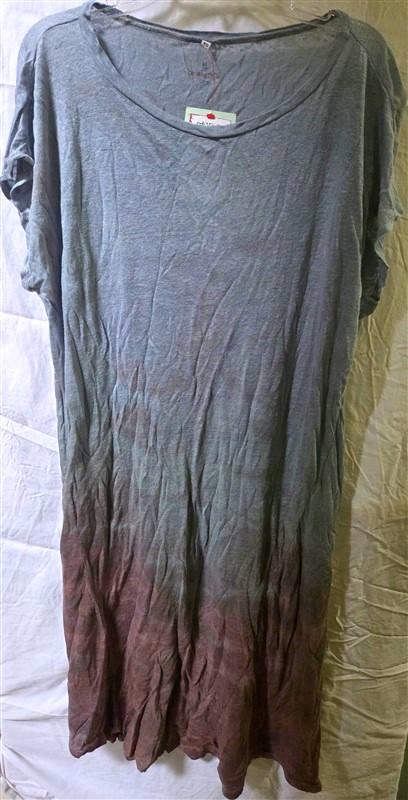 NWT pete & greta XS Heversy Sunset Ombre Linen Dress 125608
