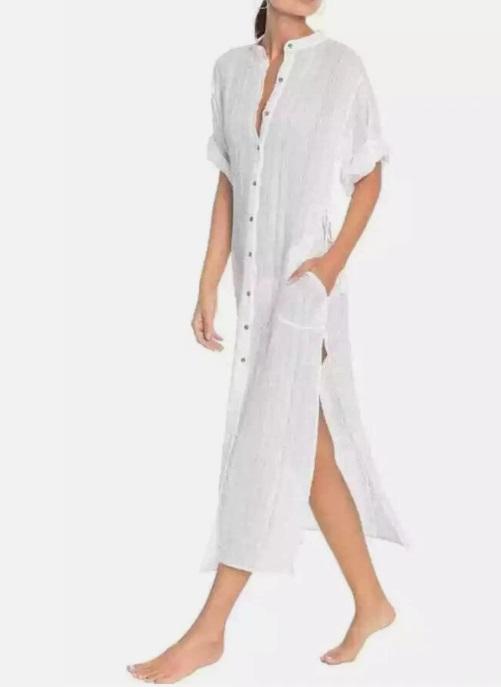 NWTD Robin Piccone M Michelle Dress Pool Swim Cover Up 125618