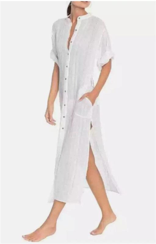 NWTD Robin Piccone M Michelle Dress Pool Swim Cover Up 125618