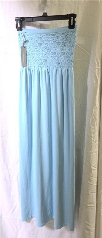 NWT Last Tango S/M Blue Ruched Seamless Tube Dress Long 125620