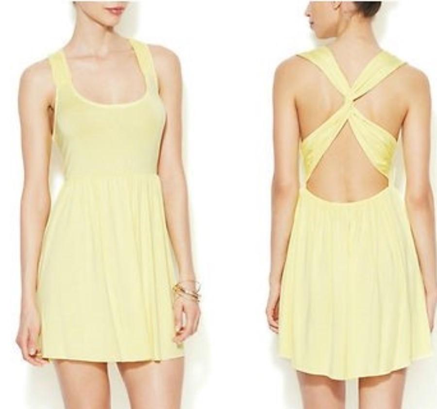 NWT Rachel Pally S Criss Cross Summer Sun Yellow Romper Playsuit 125622