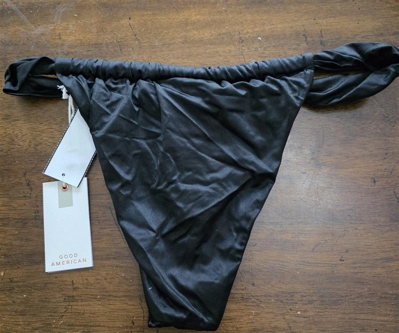 NWT Good American sz XL or 4 Shine Ruched Bikini Bottom Purple 125633