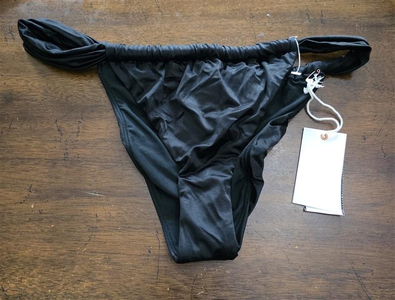 NWT Good American sz XL or 4 Shine Ruched Bikini Bottom Purple 125633