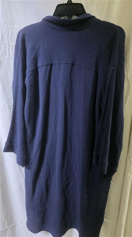NWOT Seafolly Wild Tropics Oversized Beach Cover Up Indigo 125642