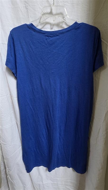NWOT Michael Stars L Blue T Shirt Dress V Neck 125649