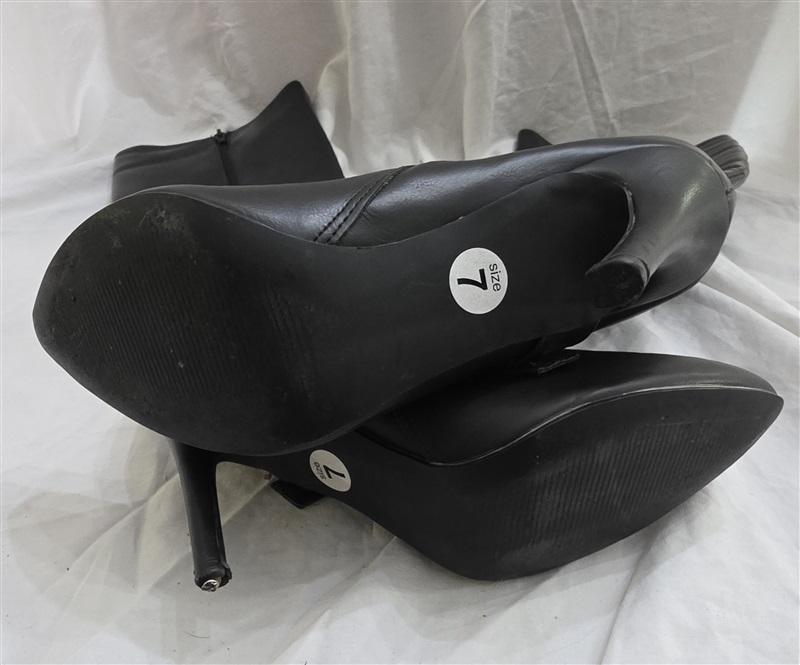 PO JUST FAB 7 Olivia Tall Stiletto Boots Black 125652