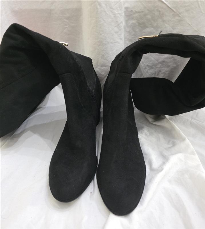 NWOT Liz Claiborne 10 Leyla Over Knee High Fashion Black Boots 125654