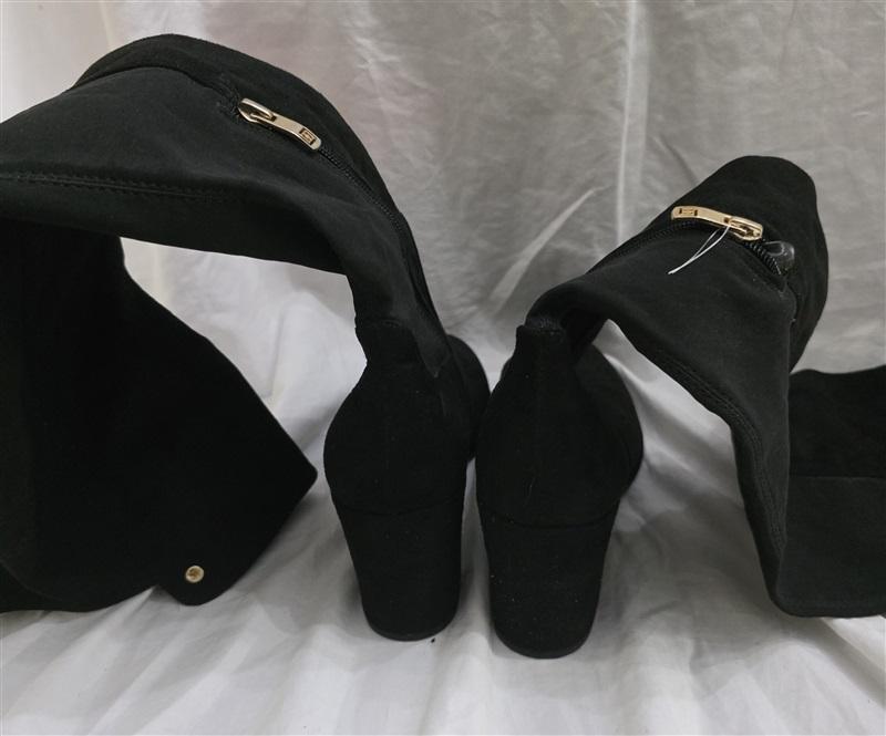 NWOT Liz Claiborne 10 Leyla Over Knee High Fashion Black Boots 125654
