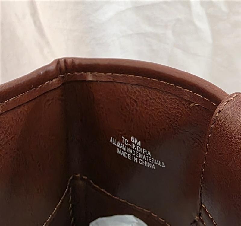 NWOT True Craft 6 Indira Riding Boots Brown Almond Toe 125656