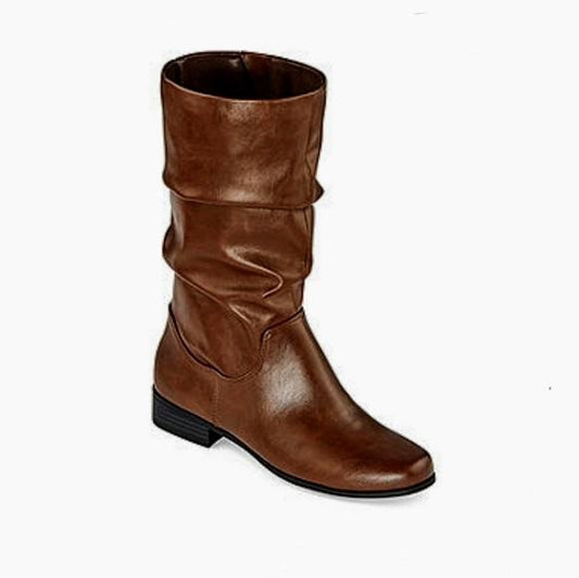NWT East 5th EF Junction 6 Memory Foam Mid Calf Brown Boots 125657