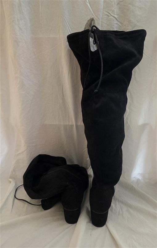 NWOT Fashion to Figure Wide Calf Knee-High Boots Black 125659