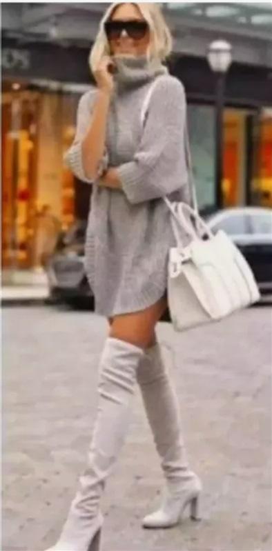 NWOTD BP 7.5 Knee-High Boots Tie Back Taupe Faux Suede 125660