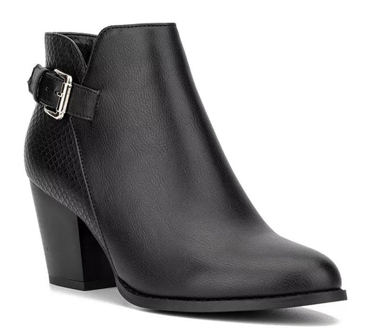 NWOT New York & Company 11 Jamie Women's Ankle Boots Black 125669