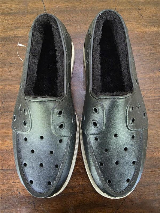 NWOT Sperry Top Sider 8 Float Boat Shoe STS23886 Black Lined 125671