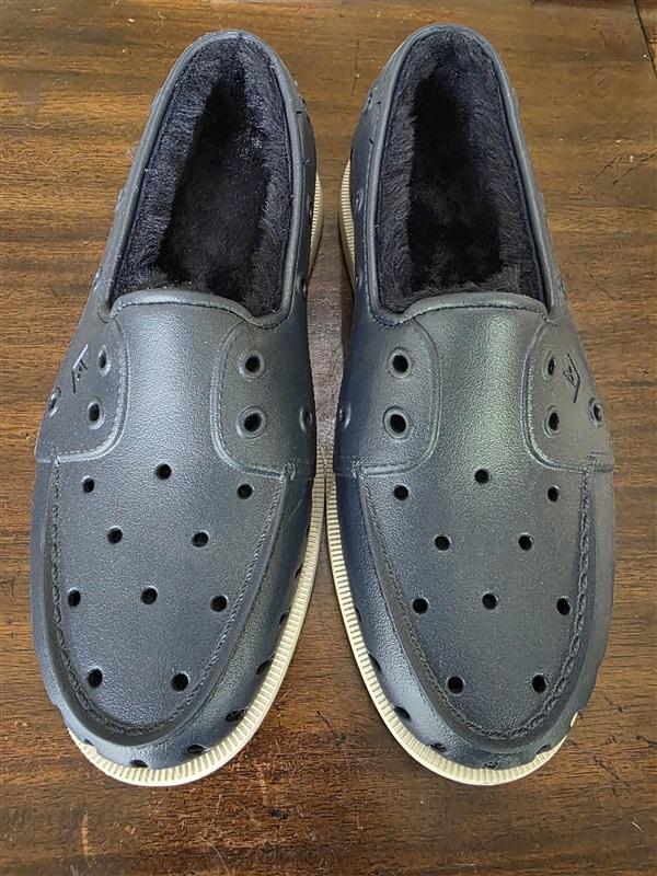 NWOT Sperry Top Sider 8 Float Boat Shoe STS23886 Black Lined 125671