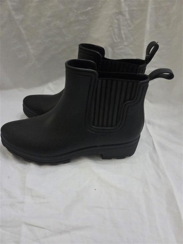 NWOTD Kim Rogers 6 Round Toe Black Faux Leather Boot Booties 125678