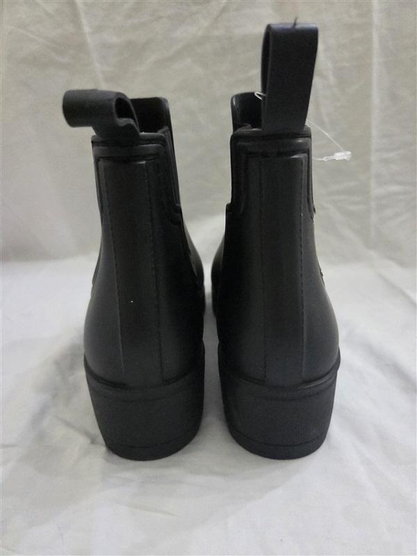 NWOTD Kim Rogers 6 Round Toe Black Faux Leather Boot Booties 125678