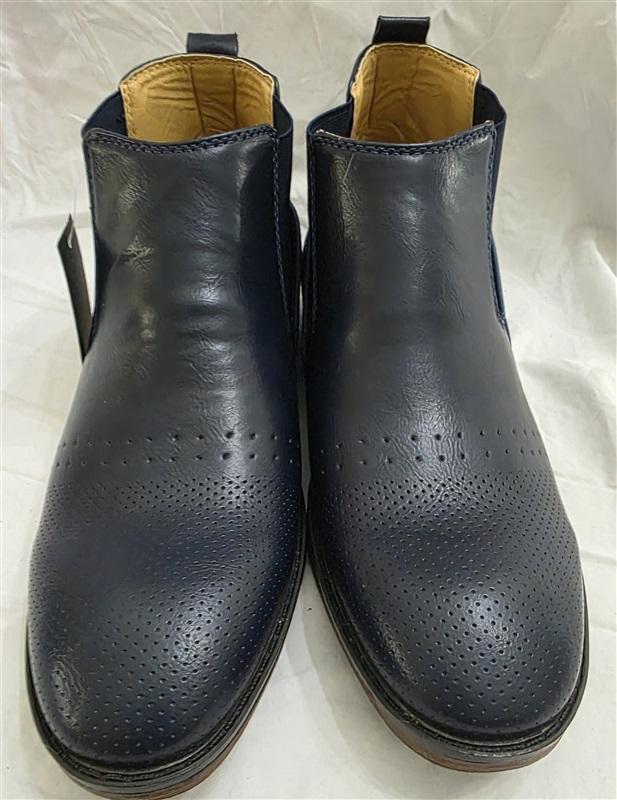 NWT Andrew Fezza 8.5 Adrian Men's Mix Media Low-Rise Boots AF-8008 Blue 125695