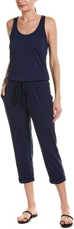 NWOT Michael Stars L Theo Knit Jumper Jumpsuit Blue 125715