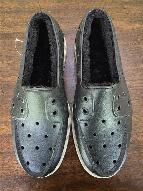NWOT Sperry Top Sider 10 Float Boat Shoe STS23886 Black Lined 125725